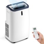 Aire acondicionado portátil 4 en 1 Electactic OL-BA012C-10CD/C 14000 BTU enfría 65 metros cuadrados ventilador deshumidi