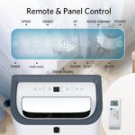 Aire acondicionado portátil 4 en 1 Electactic OL-BA012C-10CD/C 14000 BTU enfría 65 metros cuadrados ventilador deshumidi