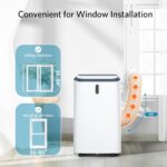 Aire acondicionado portátil 4 en 1 Electactic OL-BA012C-10CD/C 14000 BTU enfría 65 metros cuadrados ventilador deshumidi
