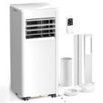 Aire acondicionado portátil Electactic OL-A016FN06N3 10000 BTU 3 en 1 enfría hasta 42 m2 pantalla LED control remoto des