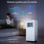 Aire acondicionado portátil Electactic OL-A016FN06N3 10000 BTU 3 en 1 enfría hasta 42 m2 pantalla LED control remoto des