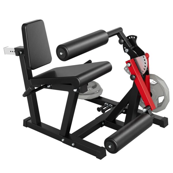 Garvee Máquina de extensión y rizos de piernas, máquinas de prensa de piernas 4 en 1 para gimnasio en casa, capacidad de