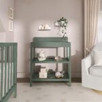 Dream On Me Avery Baby Changing Table with Storage, New Zealand Pinewood, BSA Safety Certified, 2 Open Shelves, Water-Ba