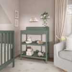 Dream On Me Avery Baby Changing Table with Storage, New Zealand Pinewood, BSA Safety Certified, 2 Open Shelves, Water-Ba