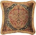 Juego de edredón de lujo acolchado a mano Tangiers Pacific Coast Home Furnishings Inc TG3PC-QN-CS estilo chenille 5 piez