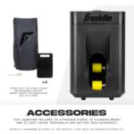 Franklin Sports Pickleball Launcher - Portable Auto Launcher - 5 Speeds, 4 Angles, Shuffle Mode - Rechargeable - Battery