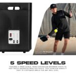 Franklin Sports Pickleball Launcher - Portable Auto Launcher - 5 Speeds, 4 Angles, Shuffle Mode - Rechargeable - Battery