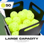 Franklin Sports Pickleball Launcher - Portable Auto Launcher - 5 Speeds, 4 Angles, Shuffle Mode - Rechargeable - Battery