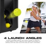 Franklin Sports Pickleball Launcher - Portable Auto Launcher - 5 Speeds, 4 Angles, Shuffle Mode - Rechargeable - Battery