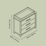 Storkcraft Malta 3 Drawer Chest with Removable Changing Topper – GREENGUARD Gold Certified, Wood Dresser for Baby & Kids