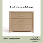 Storkcraft Malta 3 Drawer Chest with Removable Changing Topper – GREENGUARD Gold Certified, Wood Dresser for Baby & Kids