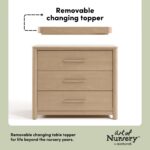 Storkcraft Malta 3 Drawer Chest with Removable Changing Topper – GREENGUARD Gold Certified, Wood Dresser for Baby & Kids