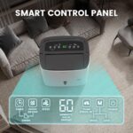 Deshumidificador Kesnos YDA-150PM 150 Pintas Energy Star 2025 con Bomba para Espacios hasta 7500 pies² y Manguera de Dre