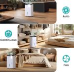 Deshumidificador Kesnos YDA-150PM 150 Pintas Energy Star 2025 con Bomba para Espacios hasta 7500 pies² y Manguera de Dre