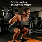 Rubber Grip Weight Plates Pair 25/35/55 LB, Cast Iron Core, Stainless Steel Ring, Triple-Handle Design for 2-Inch Barbel