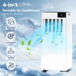 Aire acondicionado portátil 4 en 1 Antarctic Star OL-A016GG06N3 10500 BTU enfría 42 metros cuadrados modo seco ventilado