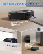 Robot Aspirador y Trapeador ECOVACS DEEBOT T30e OMNI – Succión 20,000Pa, ZeroTangle 3.0 Antienredos, Estación Autolimpia