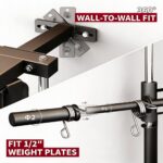 Wall Mounted Cable Machine for Home Gym, High and Low Cable Crossover Machine with 19-Position & Dual Pulley System, LAT