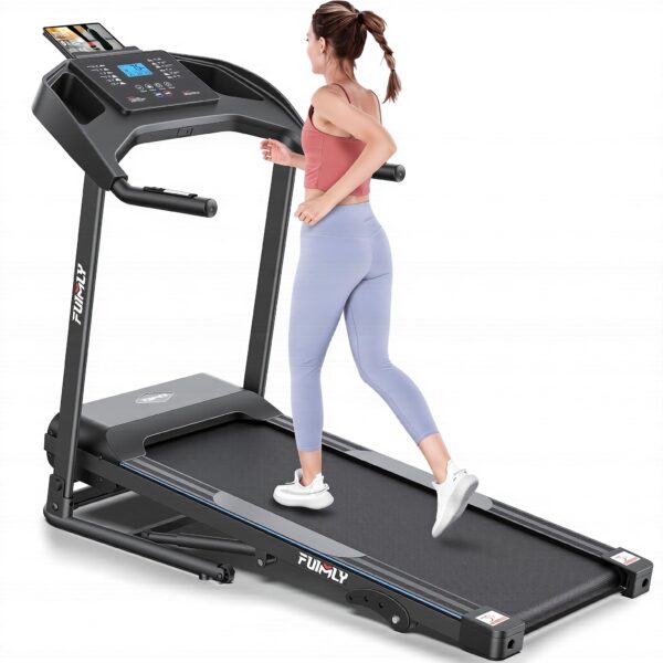 Caminadora Plegable FUNMILY Smart Heavy Duty Folding Treadmill 3.5HP capacidad 400 libras con sensor de grasa corporal y