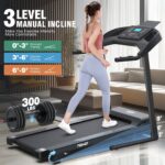 Caminadora Plegable FUNMILY Smart Heavy Duty Folding Treadmill 3.5HP capacidad 400 libras con sensor de grasa corporal y