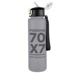 Botellas de agua deportivas de plástico Christian Brands R0551 paquete de 4 piezas de 24 onzas con popote integrado y co