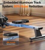Maquina de Remo YOSUDA Magnetica Plegable con Resistencia 16 Niveles Bluetooth Monitor LCD y Cojin