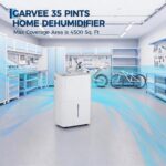 Deshumidificador Portátil 35 Pintas con Drenaje Automático y Controles Digitales, Cubre 4,500 Pies Cuadrados, Filtro Reu