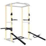 Fitvids Power Cage - Accesorios para sentadillas de varios tamaños, brazos de bloqueo ajustables mejorados, brazos de pa