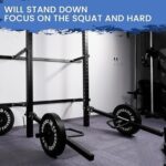 Fitvids Power Cage - Accesorios para sentadillas de varios tamaños, brazos de bloqueo ajustables mejorados, brazos de pa