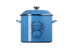 Olla Sopera de Acero Esmaltado Le Creuset 56026981597251 Cangrejo Azul Tradicional 16 qt Azul Marsella Claro