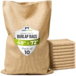 Bolsas de yute natural Keep N Store BB-4872-10 48x72 pulgadas paquete de 10 sacos de arpillera para almacenamiento de ve