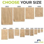 Bolsas de yute natural Keep N Store BB-4872-10 48x72 pulgadas paquete de 10 sacos de arpillera para almacenamiento de ve