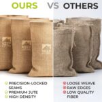 Bolsas de yute natural Keep N Store BB-4872-10 48x72 pulgadas paquete de 10 sacos de arpillera para almacenamiento de ve