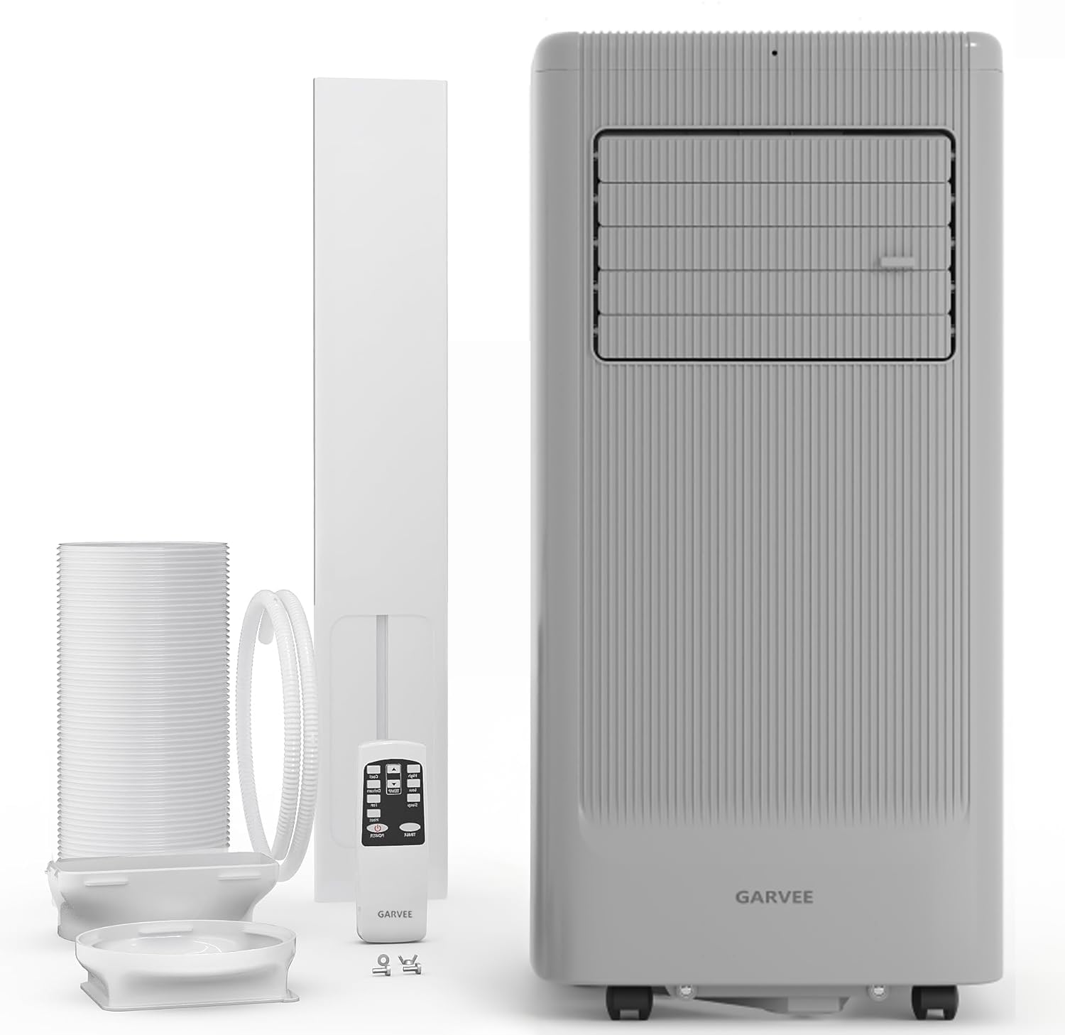 Version 1.0.0 Aire acondicionado portátil Garvee PHK 337HI5X7bO 10000 BTU deshumidificador ventilador modo sueño temporizador 24 horas