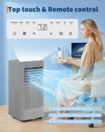 Aire acondicionado portátil Garvee PHK 337HI5X7bO 10000 BTU deshumidificador ventilador modo sueño temporizador 24 horas