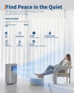 Aire acondicionado portátil Garvee PHK 337HI5X7bO 10000 BTU deshumidificador ventilador modo sueño temporizador 24 horas