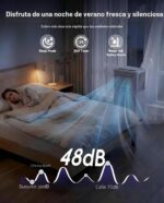 Aire acondicionado portátil Garvee PHK 337HI5X7bO 10000 BTU deshumidificador ventilador modo sueño temporizador 24 horas