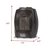 Calentador de Cerámica Personal BLACK+DECKER BHDC201 para Escritorio con Termostato, 3 Modos, 1500 W