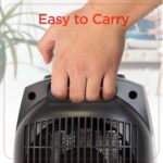 Calentador de Cerámica Personal BLACK+DECKER BHDC201 para Escritorio con Termostato, 3 Modos, 1500 W