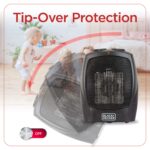 Calentador de Cerámica Personal BLACK+DECKER BHDC201 para Escritorio con Termostato, 3 Modos, 1500 W
