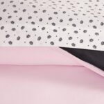 Juego de ropa de cama en bolsa Juicy Couture Crown Sparkle YMF Carpets Inc. JYAO004302 reversible sólido King negro rosa