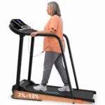 Caminadora Electrica Plegable SereneLife SLFTRDHB27 Motor 3.5 HP Velocidad 0.6 a 7.5 MPH Inclinacion 4 Niveles Bluetooth