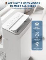 Aire acondicionado portátil 3 en 1 Garvee JHS-A018H-08KR-D 12000 BTU refrigeración deshumidificador ventilador para habi