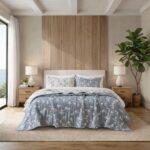 Juego de edredon botanico jacquard Harbor House E&E Co. Ltd DBA JLA Home HHD14-1990 3 piezas Queen reversible floral 480
