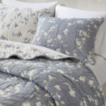 Juego de edredon botanico jacquard Harbor House E&E Co. Ltd DBA JLA Home HHD14-1990 3 piezas Queen reversible floral 480