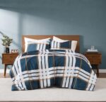 Juego de edredón a cuadros Henry Plaid Truly Soft Pem America CS6626FQ-1500 tamaño Full Queen 3 piezas con fundas de alm