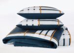 Juego de edredón a cuadros Henry Plaid Truly Soft Pem America CS6626FQ-1500 tamaño Full Queen 3 piezas con fundas de alm