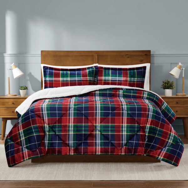 Truly Soft Cuddle Warmth Ivan Plaid Pem America CS3142IPKG-1500 juego de edredón King cuadros abrigo