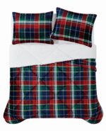 Truly Soft Cuddle Warmth Ivan Plaid Pem America CS3142IPKG-1500 juego de edredón King cuadros abrigo