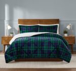 Juego de edredon cuadros escoceses Truly Soft Cuddle Warmth Pem America CS3142TPTX-1500 tamano individual XL 3 piezas